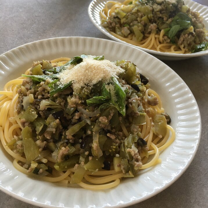 摘果トマトdeミートソーススパゲティ♪